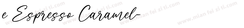 e Espresso Caramel字体转换